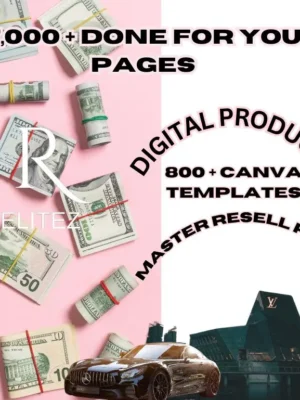7000+ Done For You PLR MRR Digital Products Bundle Passive Income Marketing Guide Ebook digital planners Master Resell Rights DFY