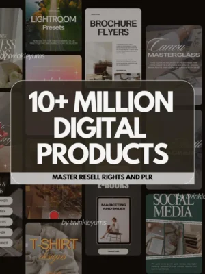 20A 10+ Million Digital Products Bundle | Master Resell Rights & Private Label Rights for Passive Income